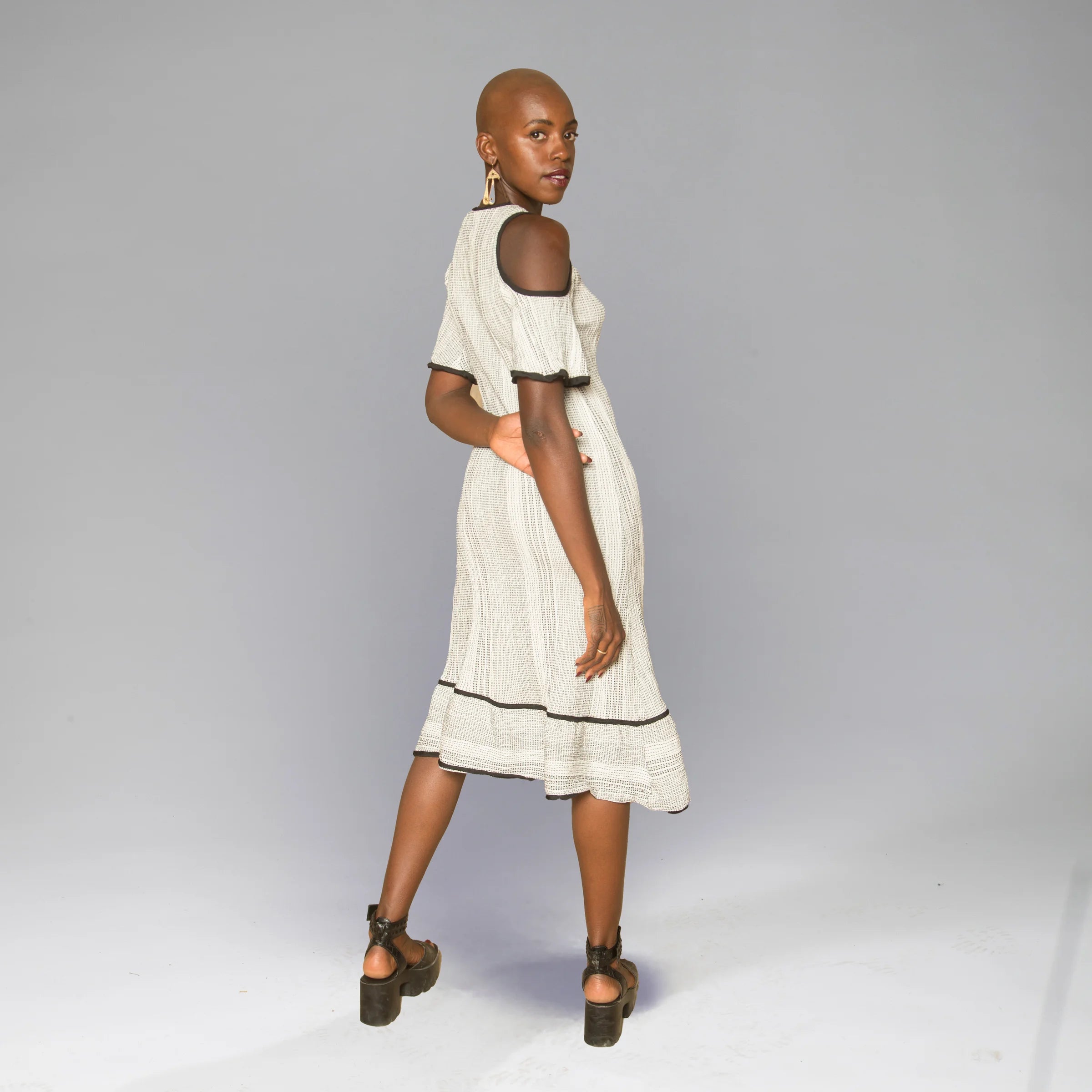 Summer Gudri Dress (Creme)
