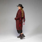 Women's Wool Plaid Jacket (Red/Black)