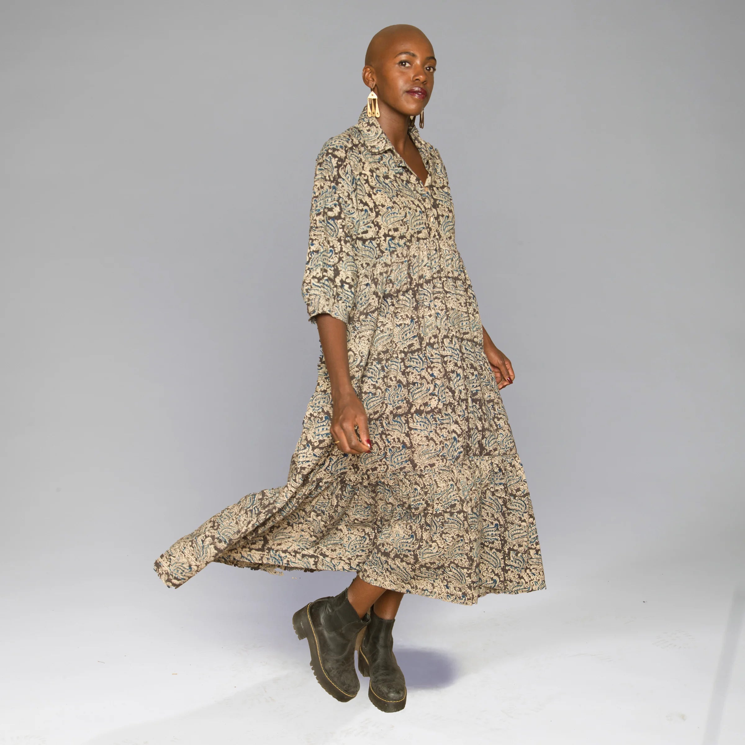 Khaadi Dress (Navy, Black, Cream)