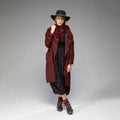 Women's Wool Plaid Jacket (Red/Black)