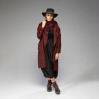 Women's Wool Plaid Jacket (Red/Black)