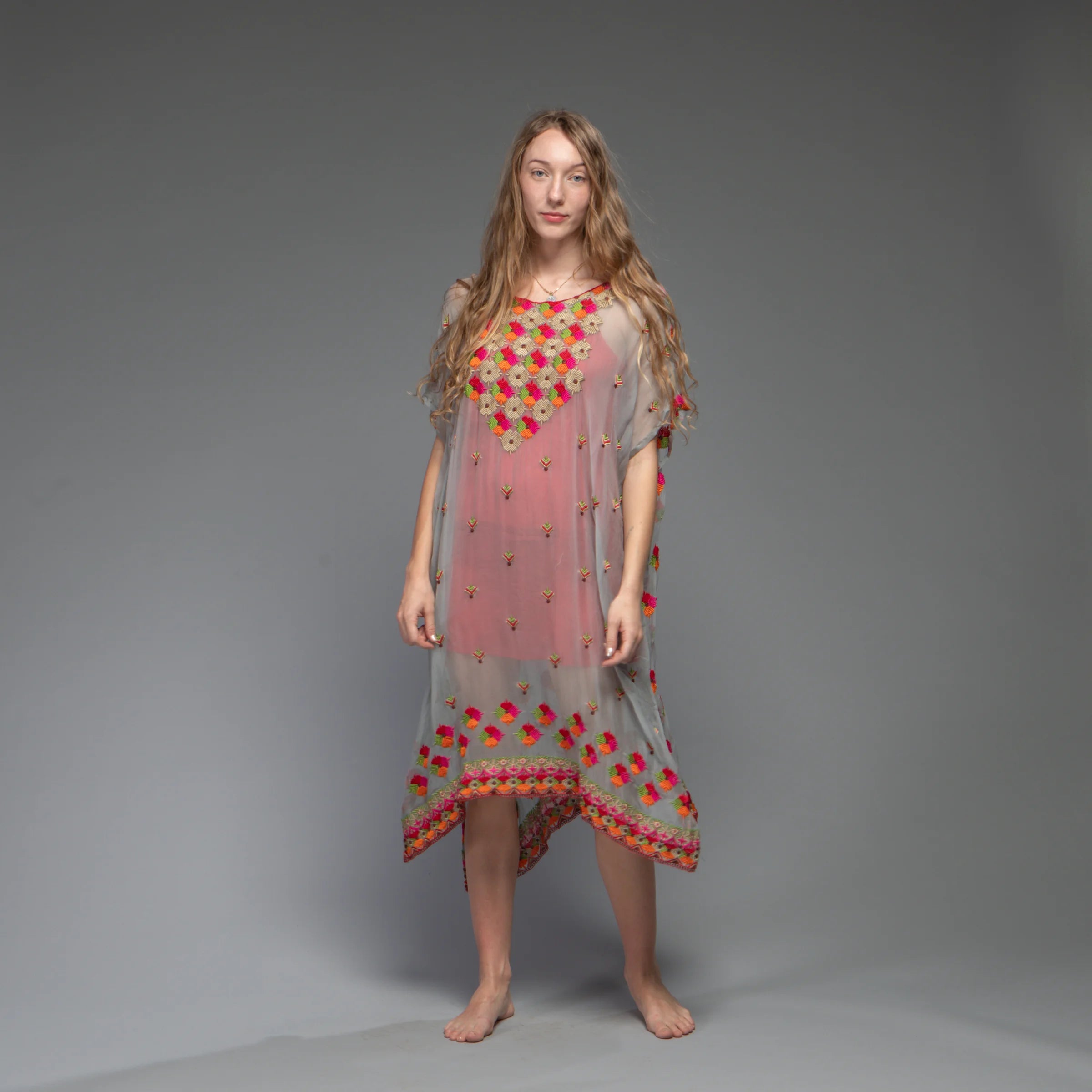 Pulkari Caftan (Sea Foam)