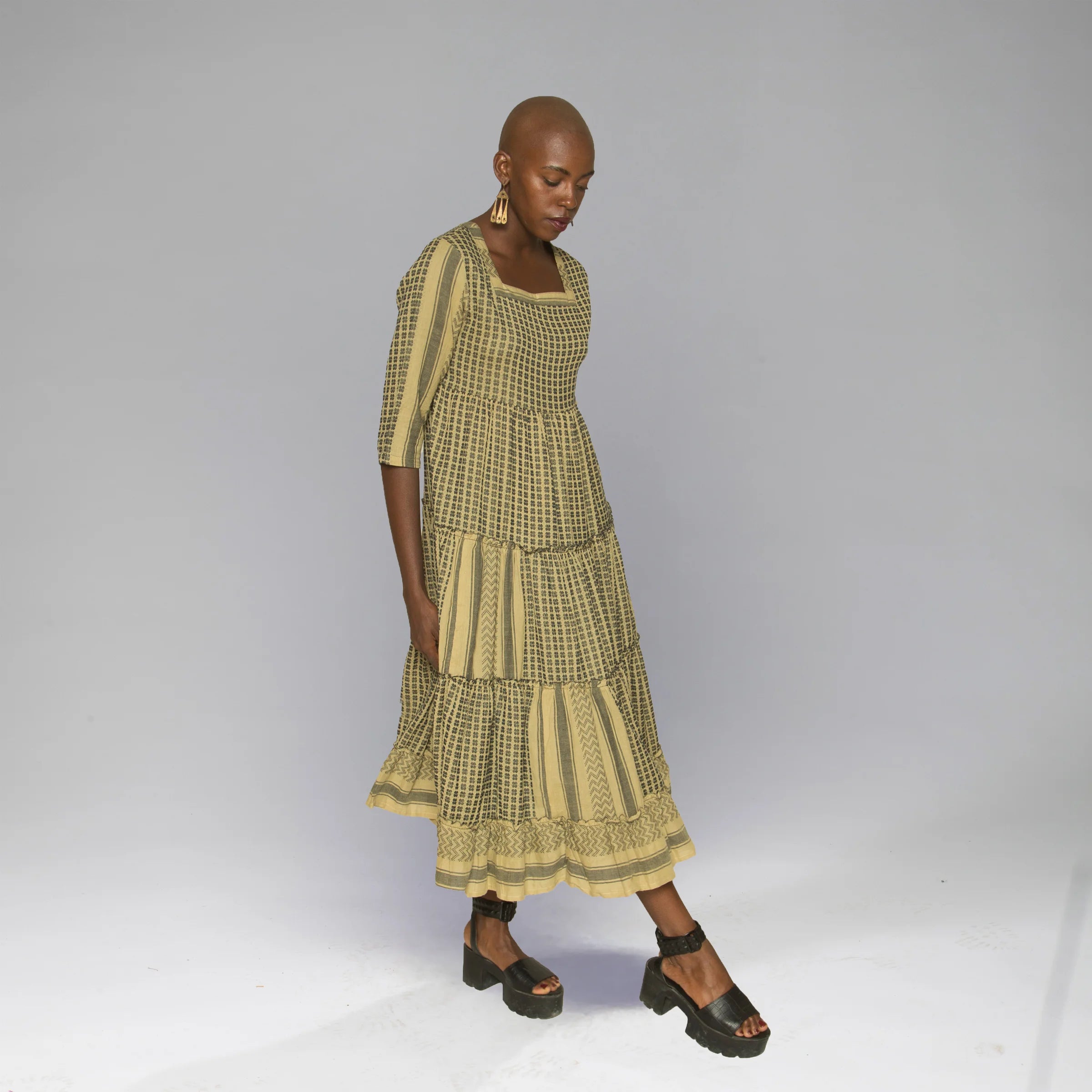 Kufiyeh Dress (Olive)
