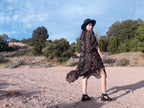 Hand Embroidered Chiffon Caftan