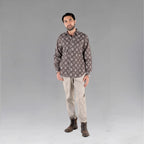 Men's Shirt (Block Print Clay)