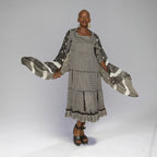 Kufiyeh Dress (Black/White)