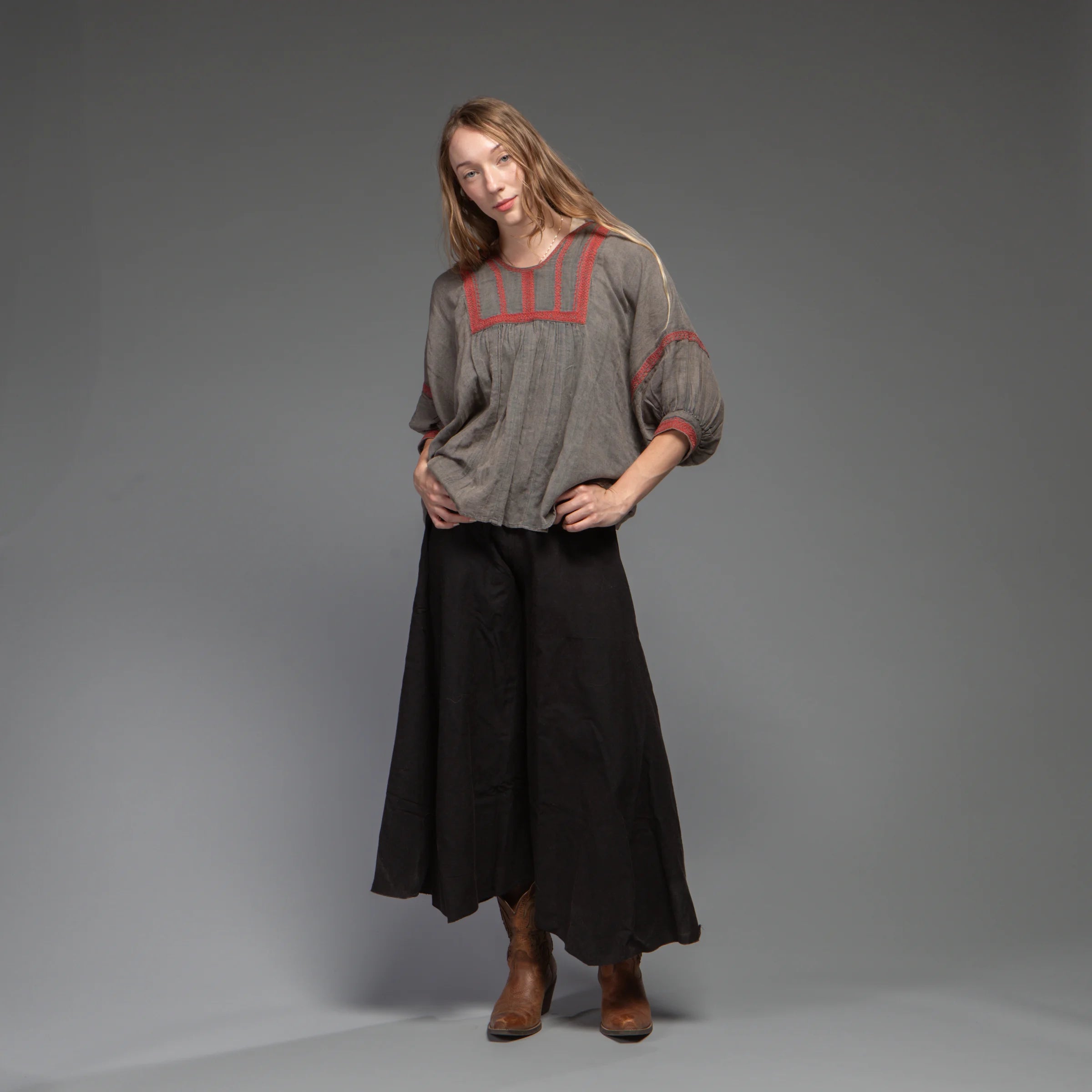 Artist Smock (Grey Pink)