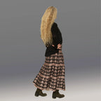 Zia Skirt (Black & Lavender)