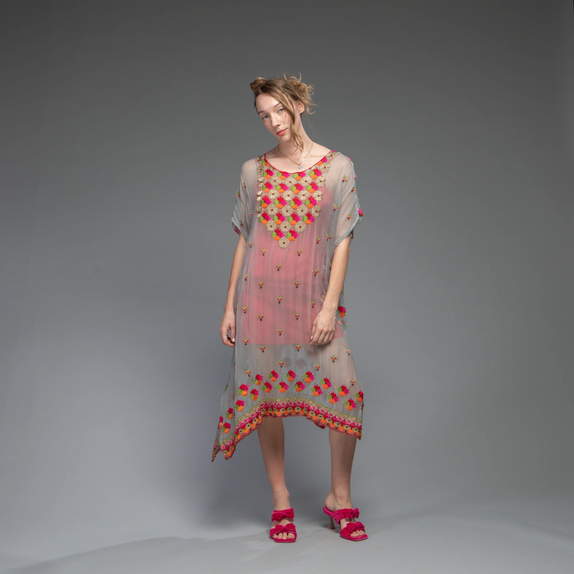 Pulkari Caftan (Sea Foam)