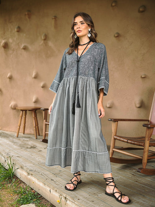 Afghan Frock (Heather Grey)