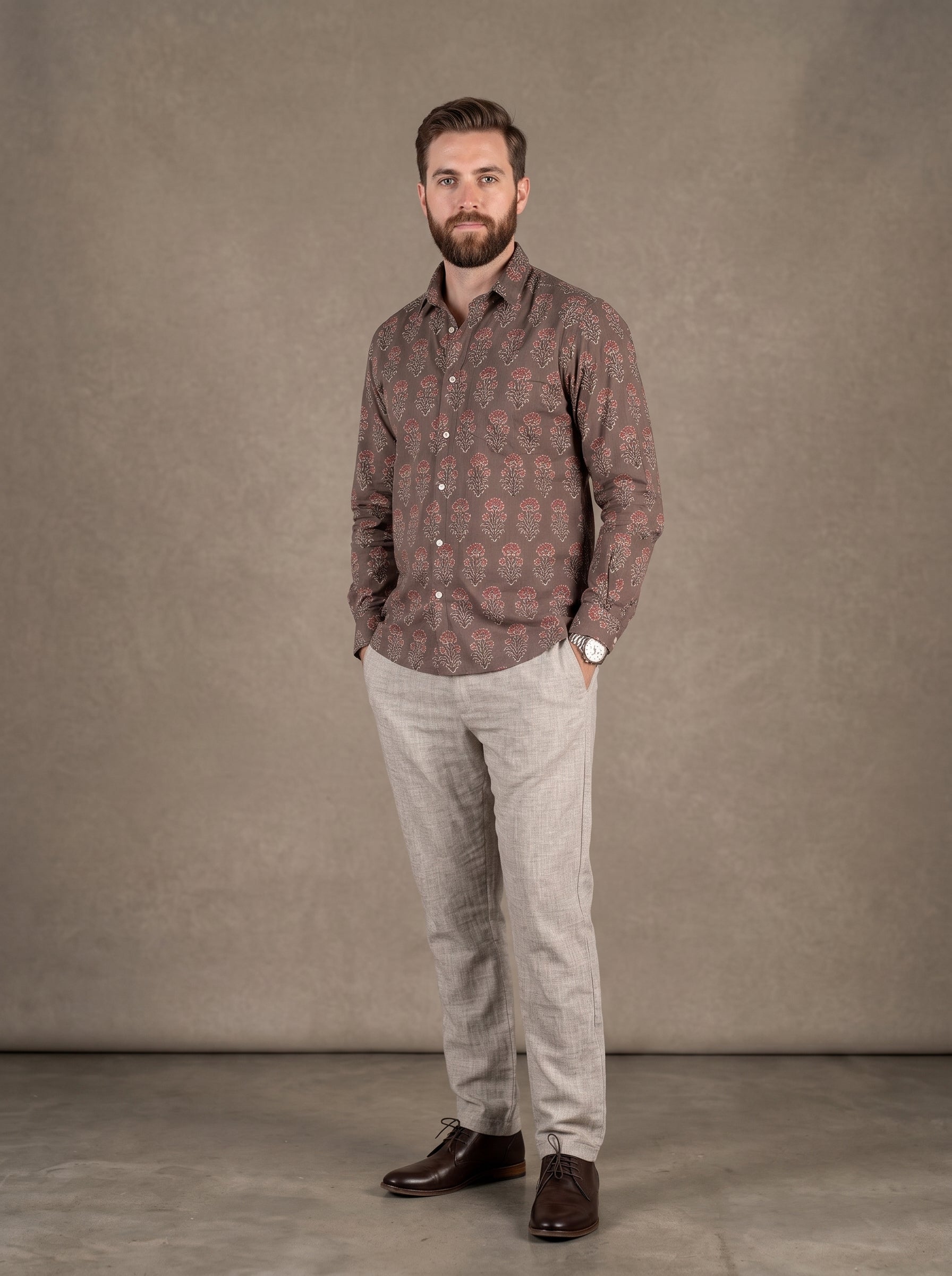 Men's Shirt (Fern Eggplant)