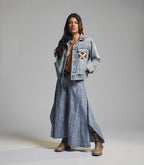 Djinn Chambray Palazzos (Blue)