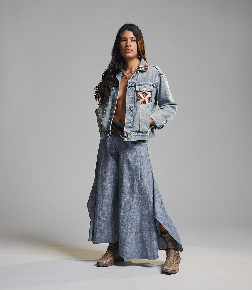 Denim Jacket Tribal