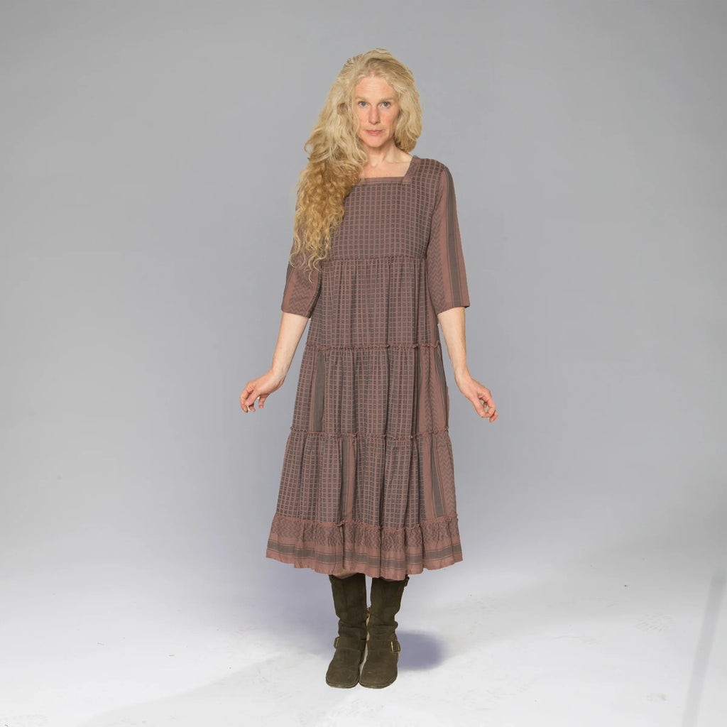 Kufiyeh Dress (Plum)