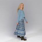 Long Sleeve Hi Low Top (Blue)