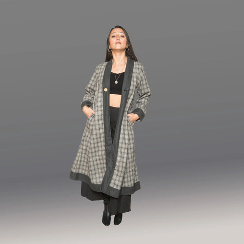 Dervish Wool Coat (Plaid)