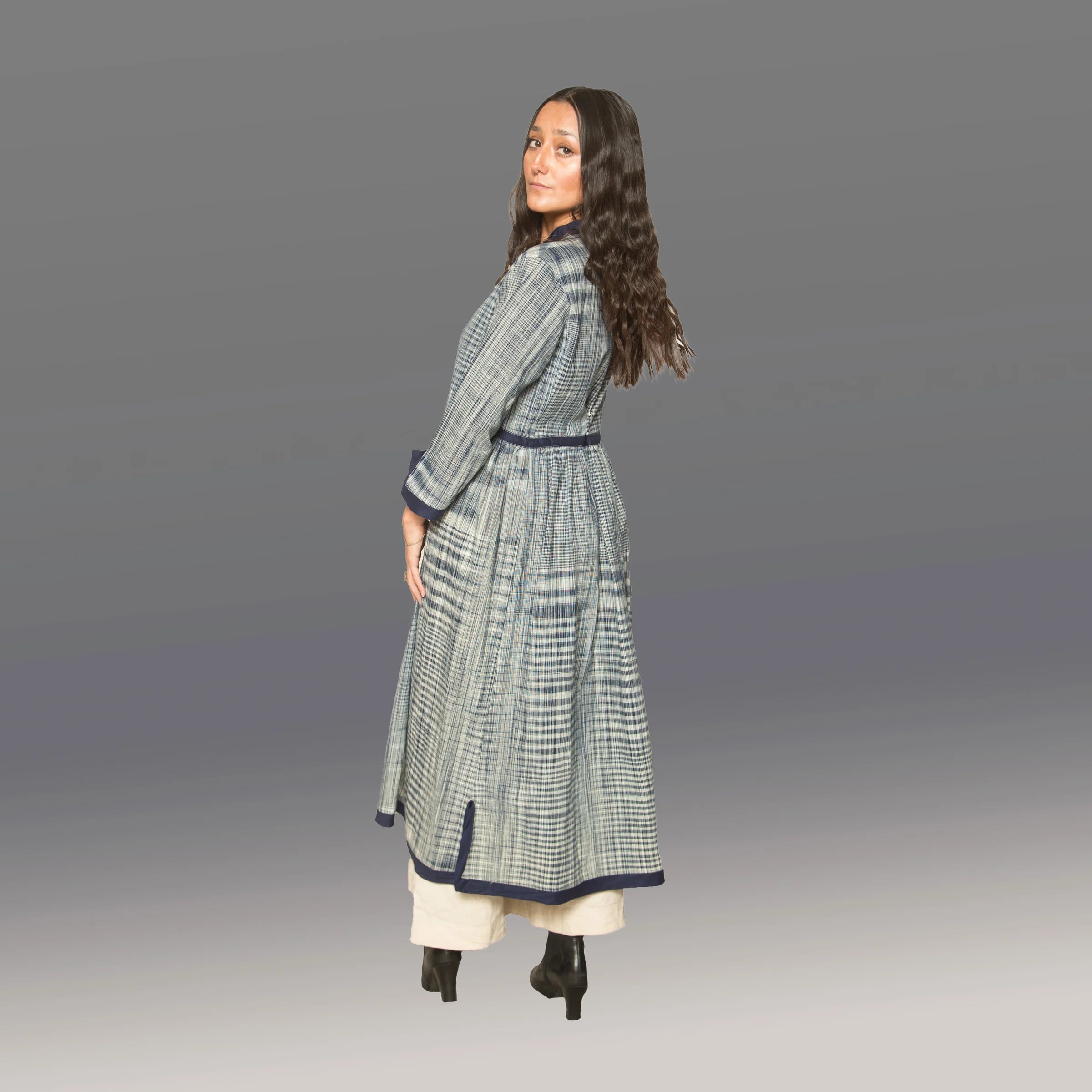 Ikat Duster (Indigo)