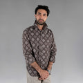 Men's Shirt (Block Print Clay)