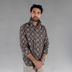 Men's Shirt (Block Print Clay)