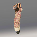 Pompom Aztec Coat (Multicolor)