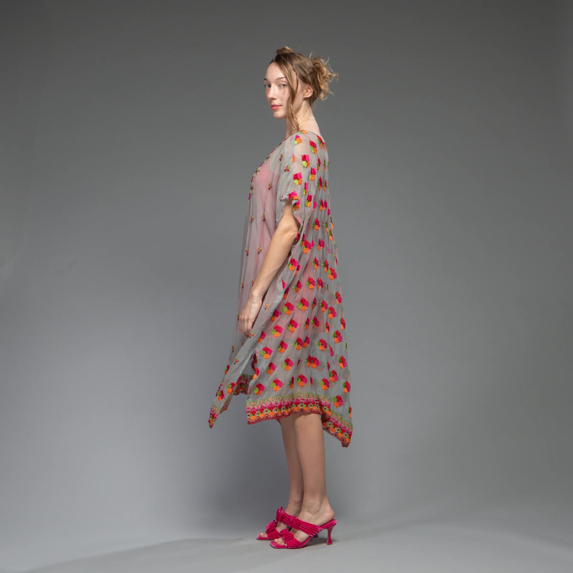 Pulkari Caftan (Sea Foam)