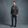 Men’s Shirt (Black & White w/ Motif)