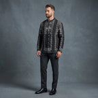 Men’s Shirt (Black & White w/ Motif)