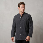 Men's Shirt (Black Cross Stitch)