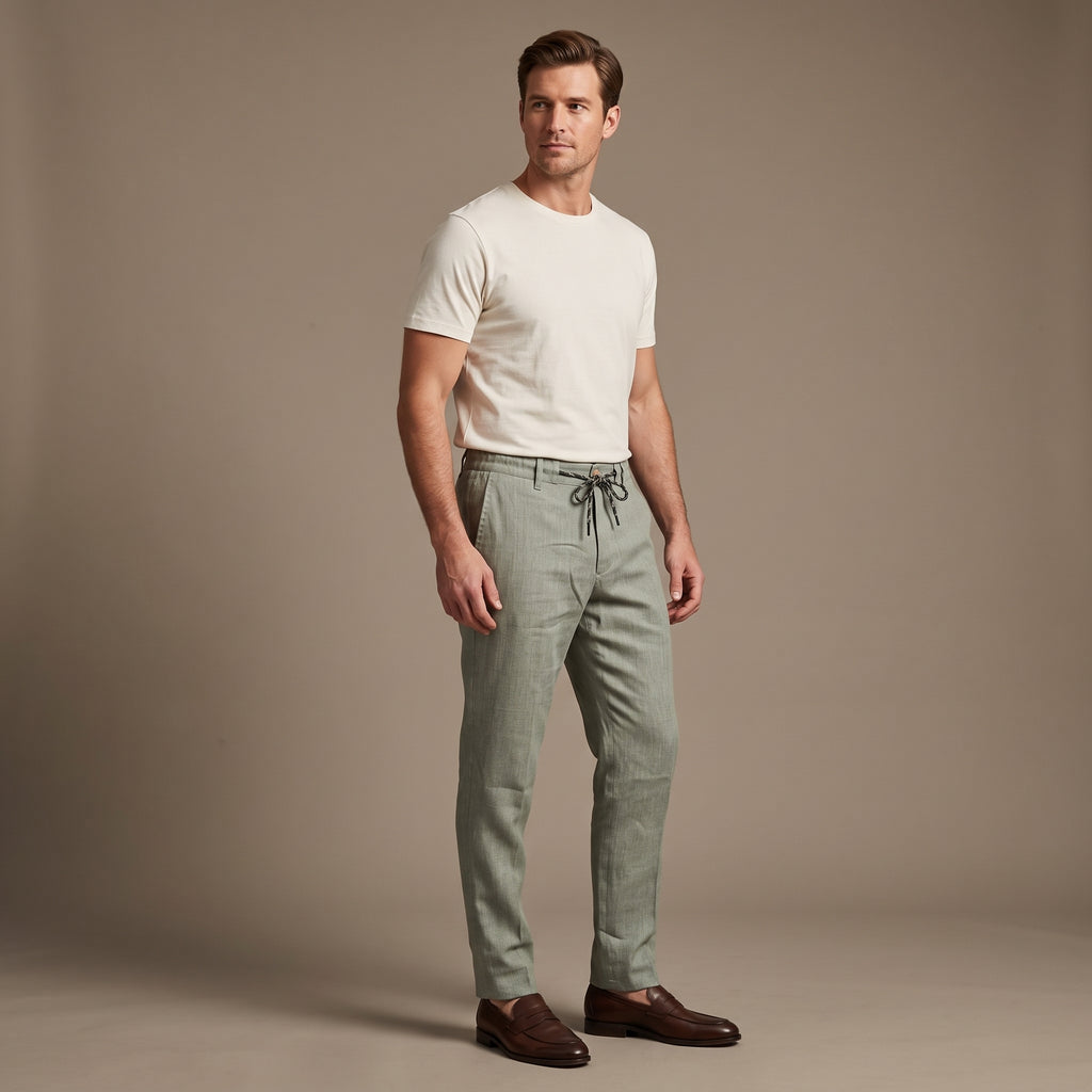 Men’s Pants (Sage Linen Blend)
