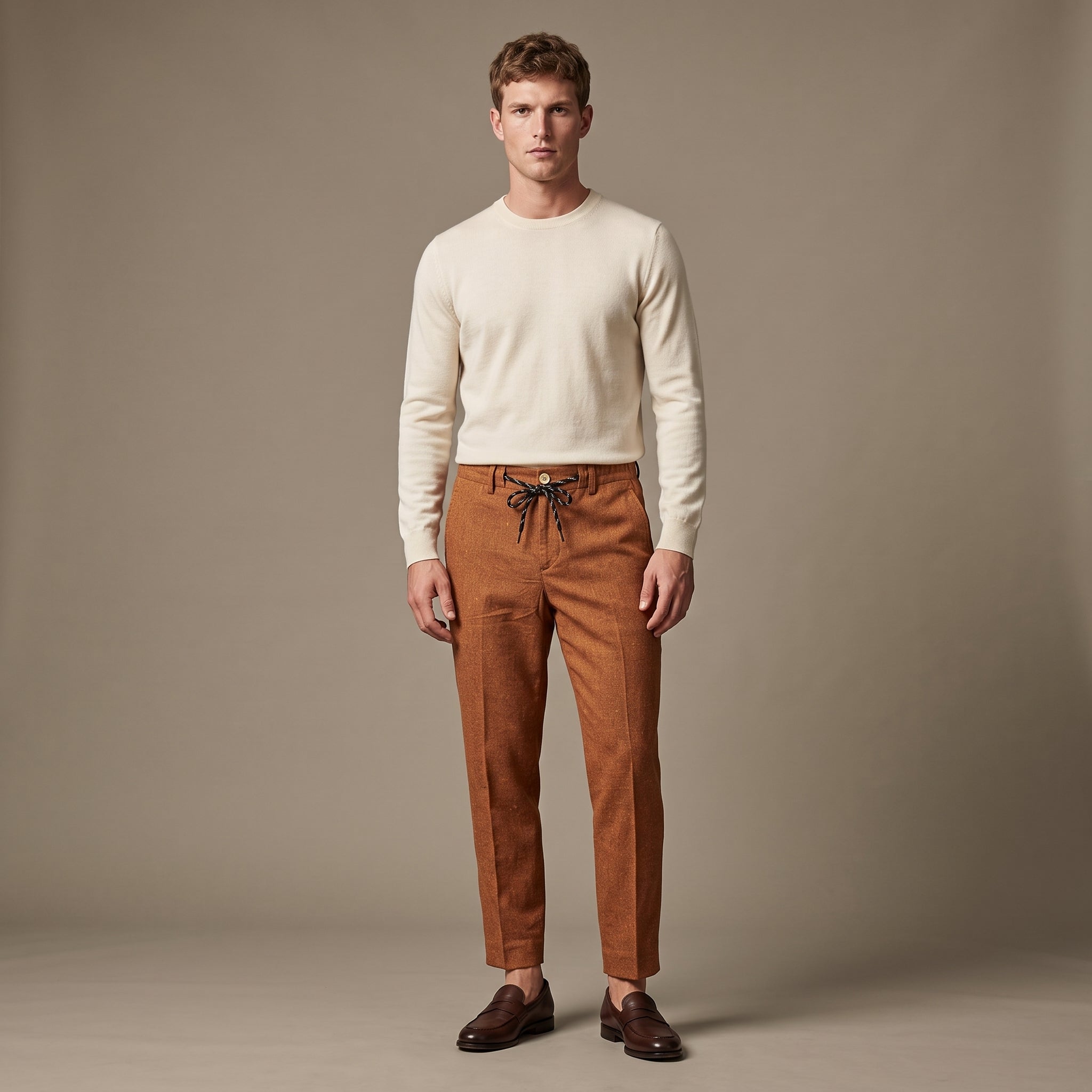 Men’s Pants (Burnt Orange Linen Blend)