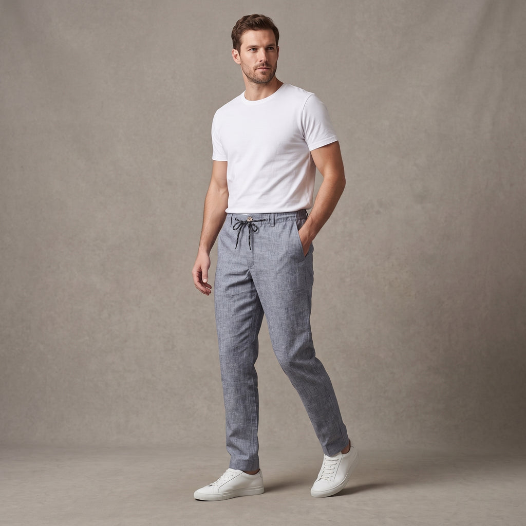 Men’s Pants (Ash Violet Linen Blend)