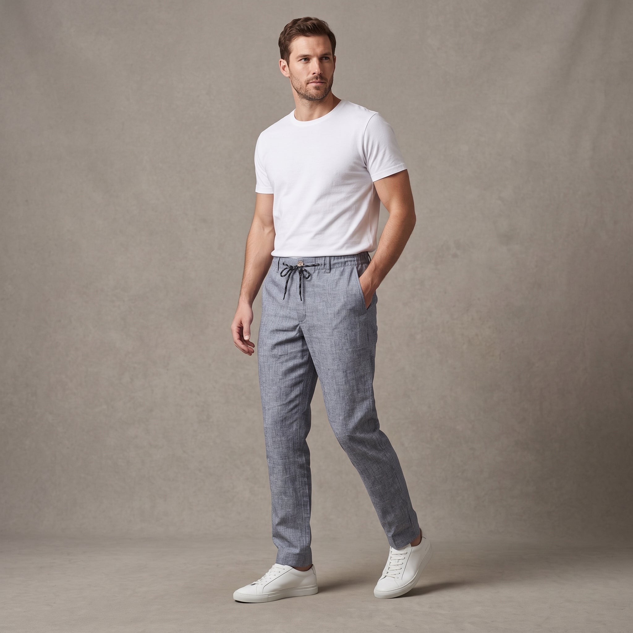Men’s Pants (Ash Violet Linen Blend)