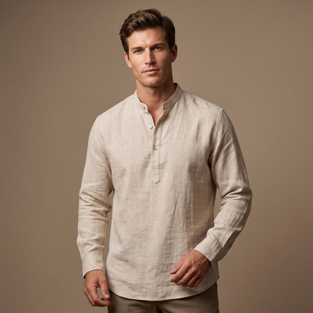 Men's Shirt (Nehru Kora Flax)