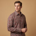 Men's Shirt (Floral Eggplant)