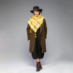 Women's Wool Plaid Jacket (Mustard/ Black)