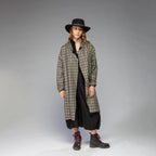 Women's Wool Plaid Jacket (Charcoal)