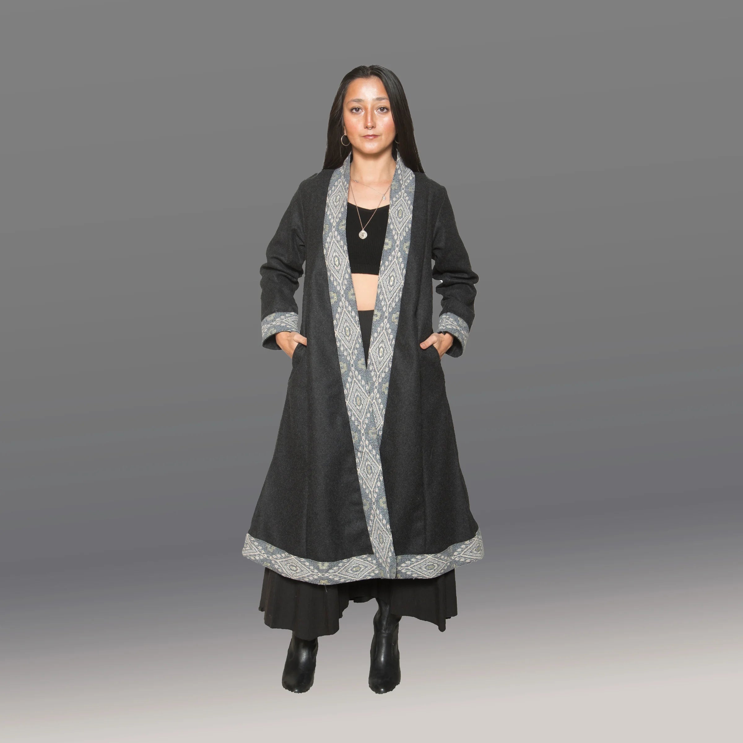 Dervish Wool Coat (Charcoal)