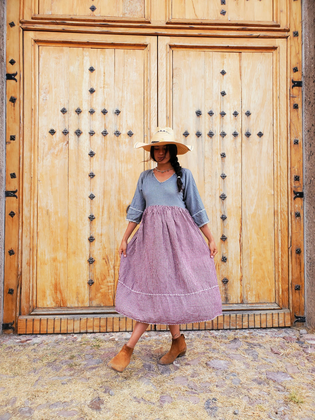 Afghan Frock  (Heather Plum)