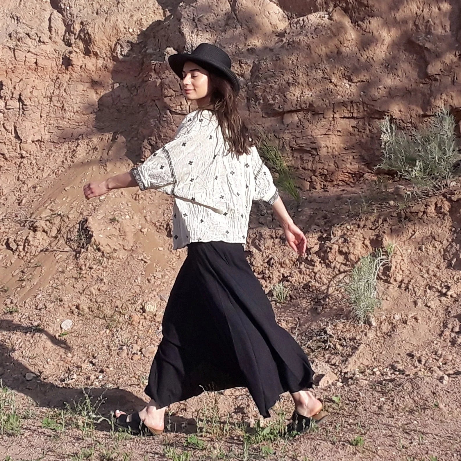 Djinn Palazzo Pants (Black)