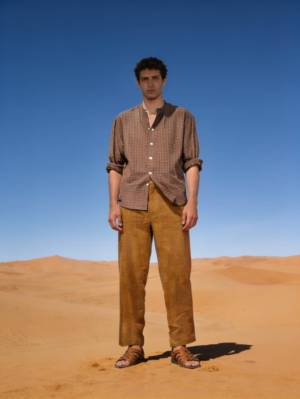 Men’s Pants (Burnt Orange Linen Blend)