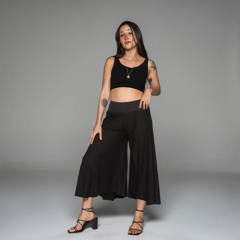 Djinn Palazzo Pants (Black)