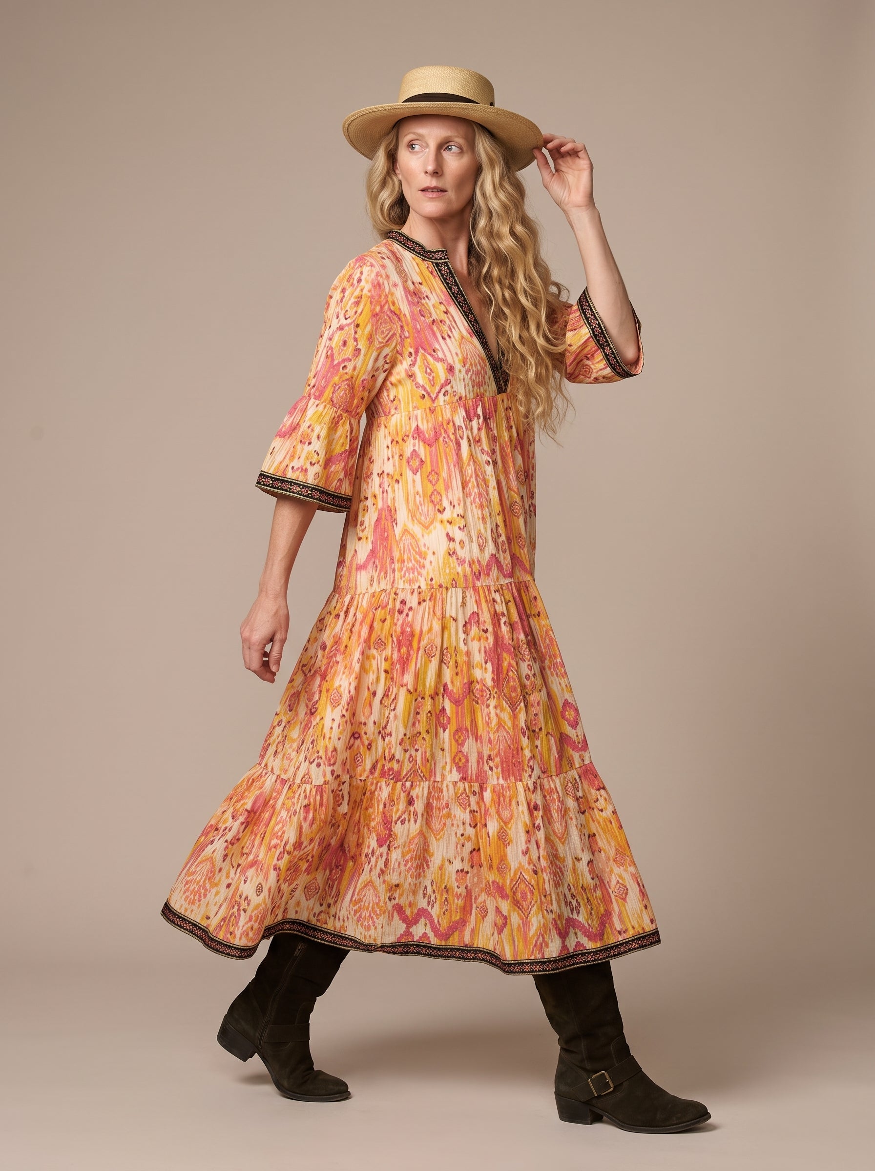 Bhavani Dress (Uzbek Ikat)