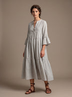 Zarina Linen Maxi Dress