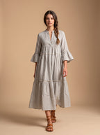 Zarina Linen Maxi Dress