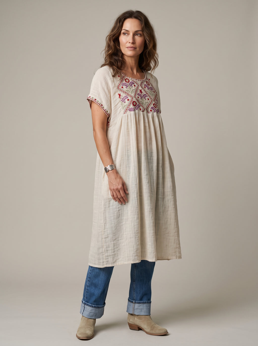Zarita Midi (Oatmeal)