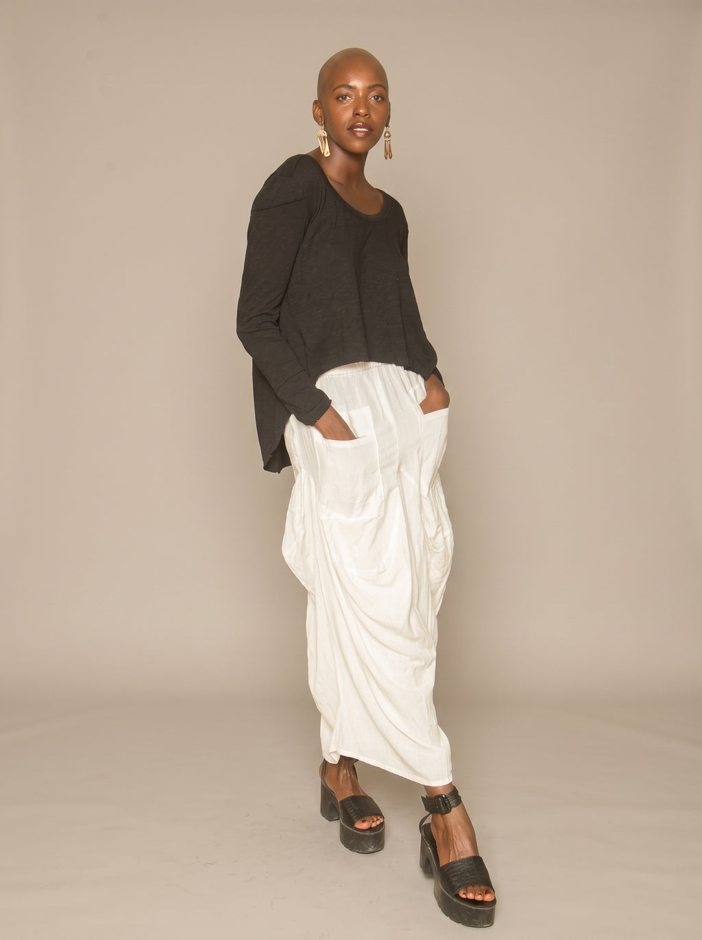 Malia Palazzo Pants (Natural Flax)