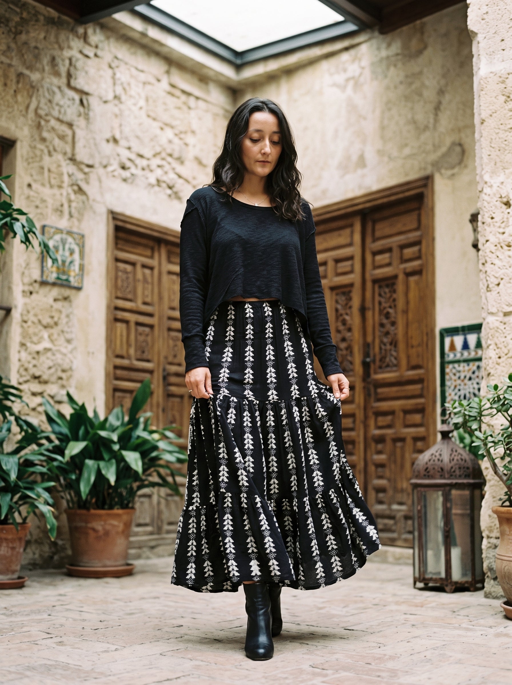 Zia Skirt (Black & White)
