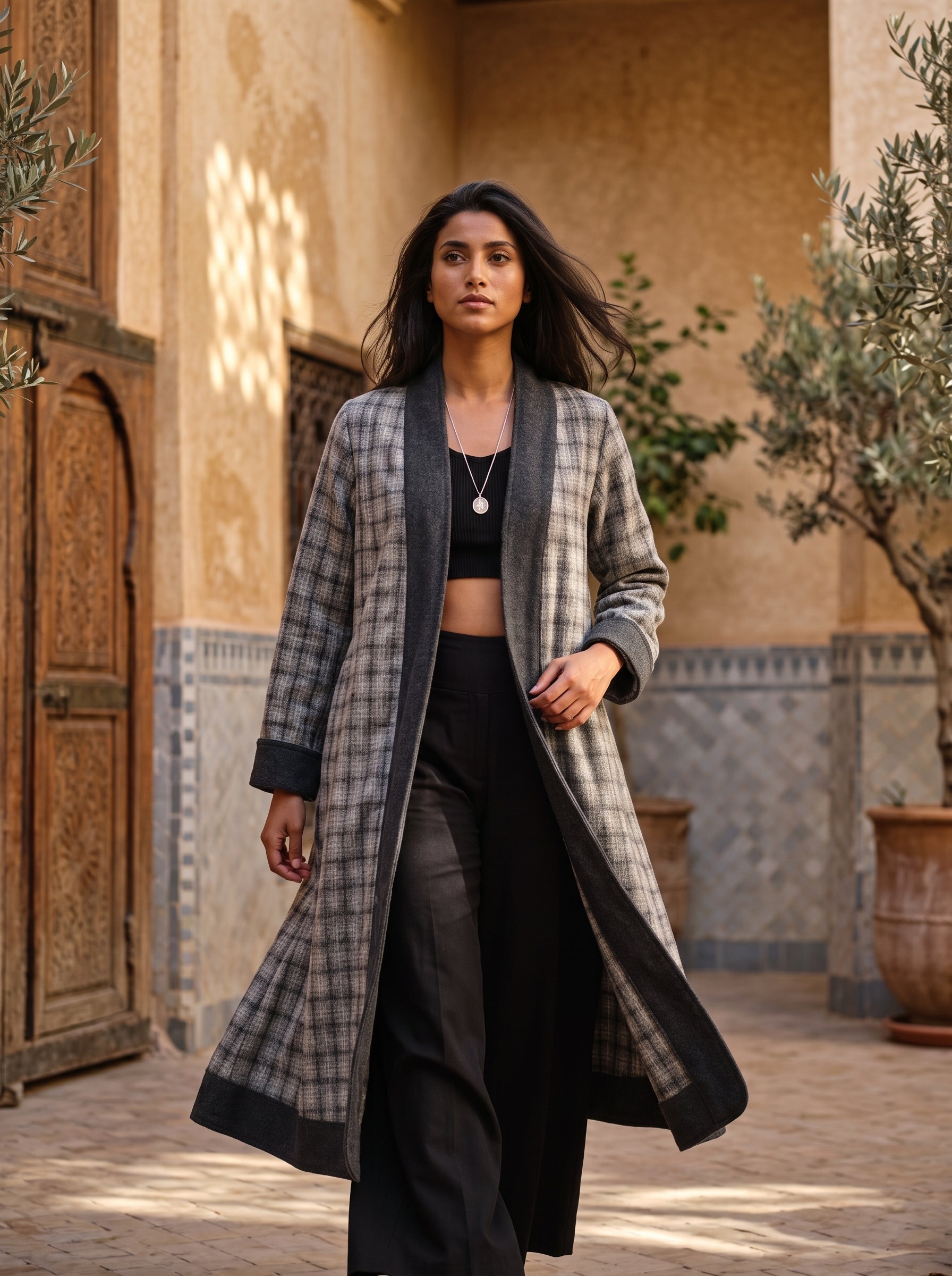 Dervish Wool Coat (Plaid)