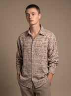 Men's Shirt (Brown/Gold Flax)