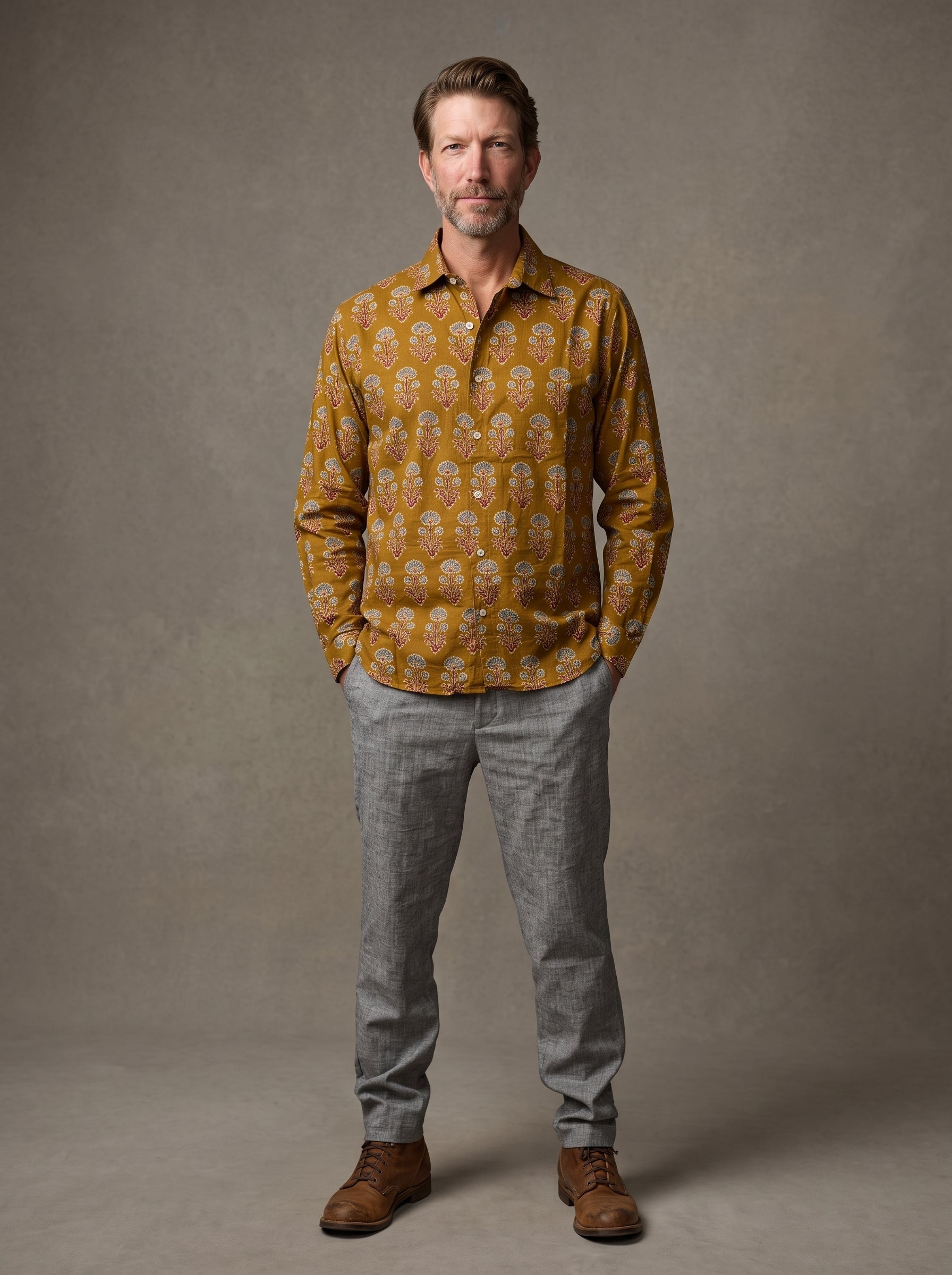 Men's Shirt (Fern Mustard)